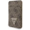 Zestaw portfel + hand strap Guess        triangle MagSafe brązowy
